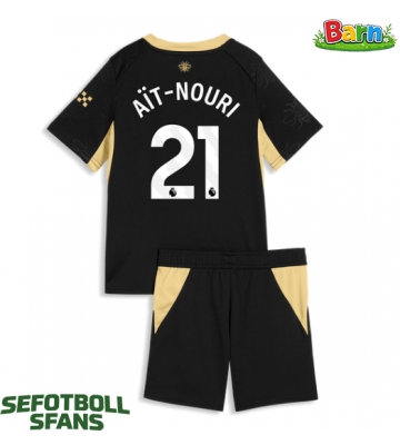 Manchester City Rayan Ait-Nouri #21 Bortaställ Barn 2026-27 Kortärmad (+ Korta byxor)
